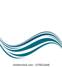 Wave vector icon illustration design
