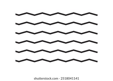 Wave vector icon in line style design for website design, app, UI, isolated on white background. Water waves symbol. Editable stroke. EPS 10 vector illustration.
