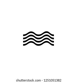 wave vector icon. wave sign on white background. wave icon for web and app