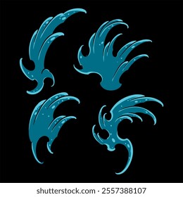 wave vector in japanese style