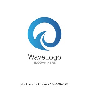 wave vector logo concept design template