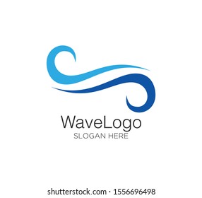 wave vector logo concept design template