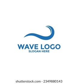 wave vector logo concept design template