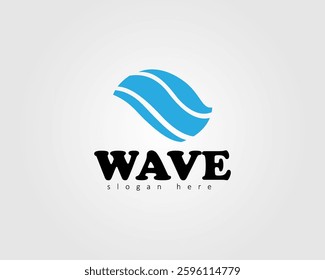 wave vector logo design for company