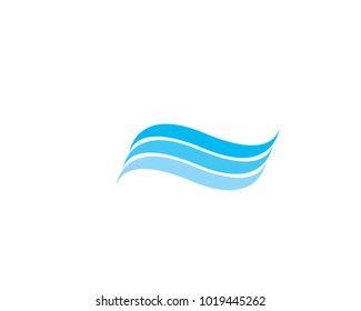 Wave Vector Logo Icon Template Stock Vector (Royalty Free) 1019445262 ...