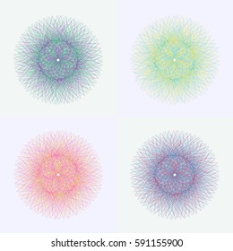 The wave vector of optical illusion. Background, protective mesh.