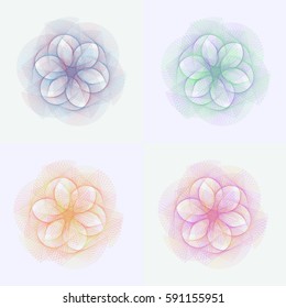 The wave vector of optical illusion. Background, protective mesh.