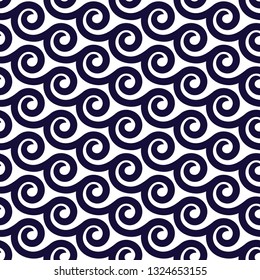 Wave Vector Seamless Pattern 
