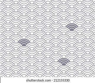 wave vector seamless patterns. Endless texture can be used for wallpaper, pattern fills, web page background,surface textures.