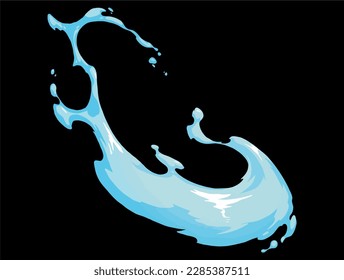 gráfico de conjunto de vector de onda Ilustración Isolación ilustración de material