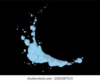 gráfico de conjunto de vector de onda Ilustración Isolación ilustración de material