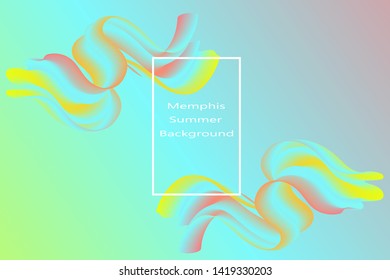 wave vector summer background template with modern design and abstract motif, beautiful and elegant with colorful and gradient colors. Eps 10.