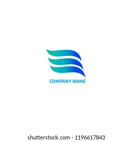 Wave vector symbol. Business Icon.