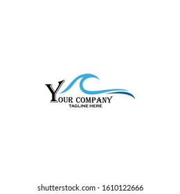 Wave vector symbol. Business Icon, Abstract wave logo design template