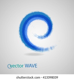 Wave vector symbol. Business Icon.