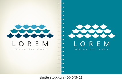 Wave vector symbol. Business Icon.
