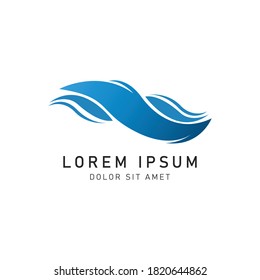 Wave Vector symbol and icon Logo Template