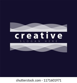wave vintage logo vector Template