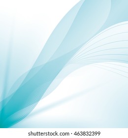 wave wallpaper shiny blue background icon. Isolated and flat illustration. Vector graphic