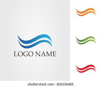 Wave water beach logo 
