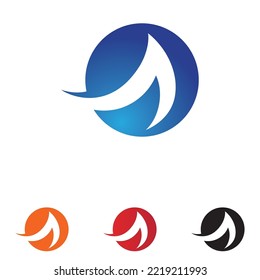Wave water beach logo vector