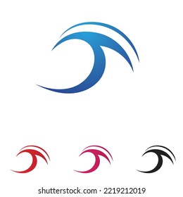 Wave water beach logo vector