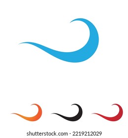 Wave water beach logo vector