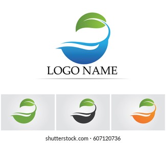 Wave water blue logo