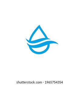 wave Water Drop Logo template vector icon illustration design 