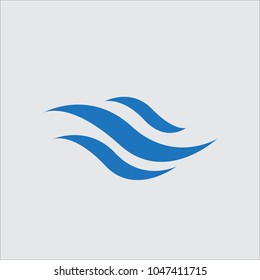 wave water icon 