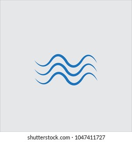wave water icon 