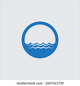 wave water icon 