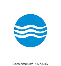 Wave water icon , abstract icon, vector symbol