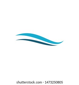wave water icon sea symbol logo template
