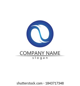 wave and Water wave icon vector illustration design logo