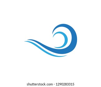wave water logo beach