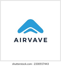 Plantilla de diseño del logotipo de agua de onda