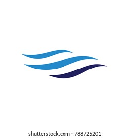 Wave Water Logo Design Template, Water Logo Vector