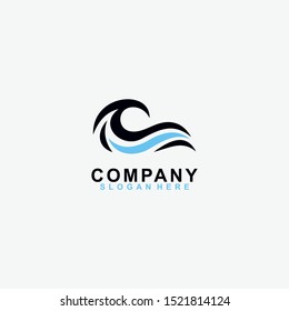 Wave Water Logo Design Vector Template. Modern Design. Vector Illustration