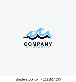 Wave Water Logo Design Vector Template. Modern Design. Vector Illustration