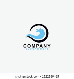 Wave Water Logo Design Vector Template. Modern Design. Vector Illustration