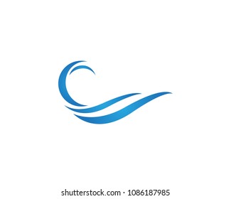 Wave and water logo and symbols