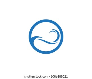 Wave and water logo and symbols
