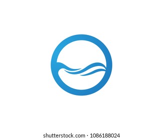 Wave and water logo and symbols