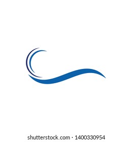 Wave water logo vector icon template illustration