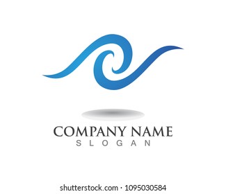 Wave water logos