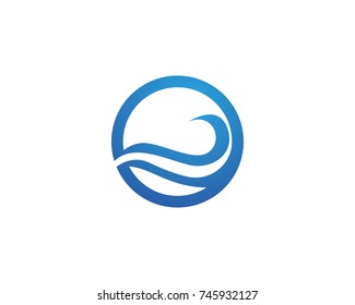 Wave Water Logo Symbols Stock Vector (Royalty Free) 1086188024 ...