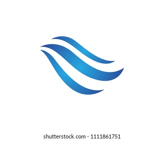 Wave water logos Template