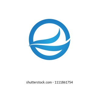 Wave water logos Template