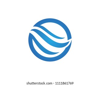 Wave Water Logos Template Stock Vector (Royalty Free) 1111861769 ...